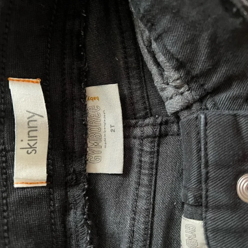Gymboree skinny Boy Black jeans size 2 t